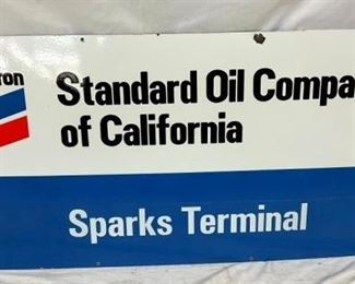 PORC. CHEVRON STANDARD OIL CO. SIGN