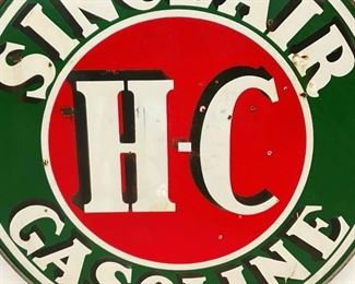 CLOSEUP HC SINCLAIR GASOLINE SIGN