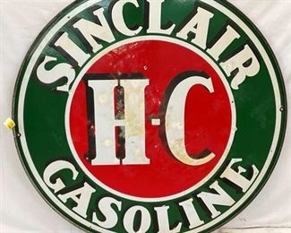 PORC. 48IN SINCLAIR HC GASOLINE SIGN