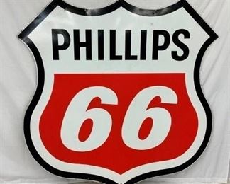 1972 PORC. PHILLIPS 66 SHIELD SIGN