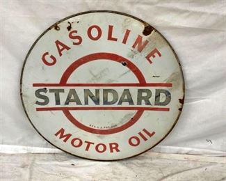 30IN PORC. DS STANDARD MOTOR OIL SIGN