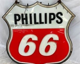 EMB.PHILLIPS 66 SHIELD CAN SIGN 50X54