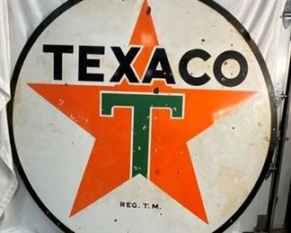 PORC. DS 6FT. 1947 TEXACO SIGN