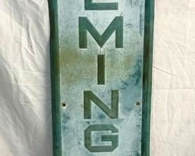 EMB. VERTICAL REMINGTON TIRES SIGN