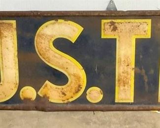 EMB. SELF FRAMED SIGN