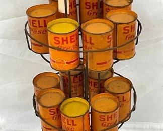 W/ ORIG.  CLAM SHELL GREASE CANS