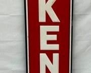 1956 VERTICAL EMB. KENDALL OIL