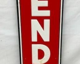 1956 VERT. EMB. KENDALL SIGN