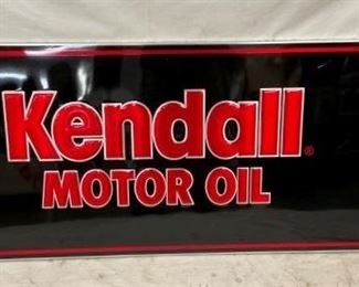 EMB.KENDALL MOTOR OIL COOKIE CUTTER SIGN