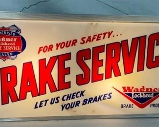 LIGHTUP BRAKE SERVICE DEALER SIGN