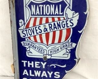 UNUSUAL PORC. NATIONAL DEALER FLANGE