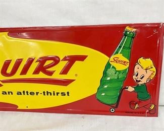 MEASURES 27 1/2X9 STOUT SIGN CO.