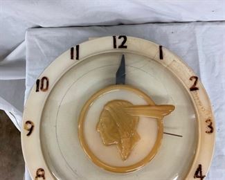 18IN TO EARLY DEALER PONTIAC CLOCK