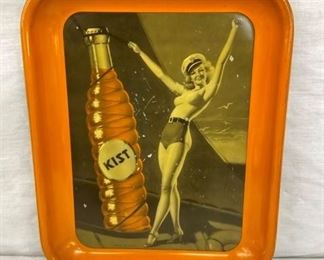 1930 KIST TRAY W/ BOTTLE & LADY