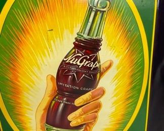 1920'S NUGRAPE TRAY W/ BOTTLE/HAND