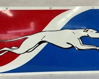 GREYHOUND BUS SIGN 48X24