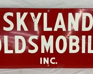 1959 SKYLAND OLDSMOBILE SIGN