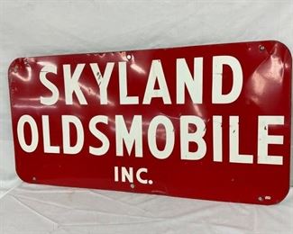 1959 SKYLAND OLDSMOBILE SIGN