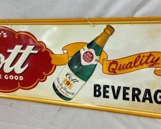 ITS COTT BEVERAGES SIGN 54X17