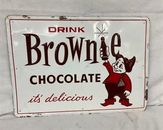 EMB. DRINK BROWNIE CHOCOLATE SIGN