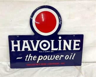 PORC. DS HAVOLINE THE POWER OIL SIGN