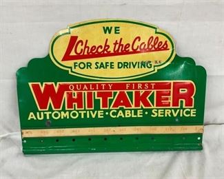 EMB. WHITAKER AUTOMOTIVE DISPLAY SIGN