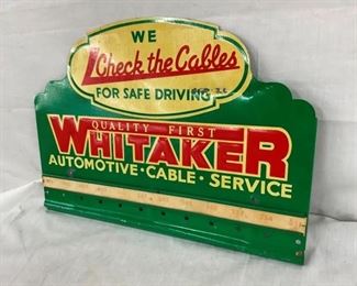EMB. WHITAKER AUTOMOTIVE DISPLAY SIGN