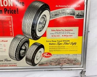 NYLON TIRES GATES DISPLAY STORE SIGN