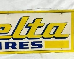 1973 DELTA TIRES SIGN 60X16