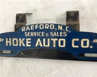 HOKE AUTO CO.L RAEFORD NC CHEV. TOPPER