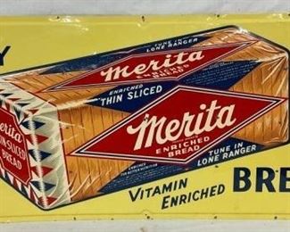 1955 EMB. MERITA BREAD SIGN