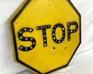 EARLY STOP SIGN W/ CAT EYES