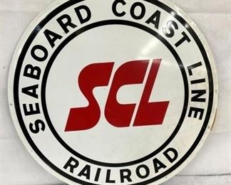 24IN 1967 EMB. SEABOARD RR LINES SIGN