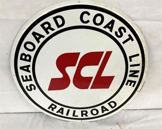 24IN 1967 EMB. SEABOARD RR LINES SIGN
