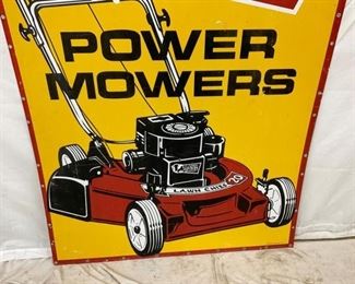 LAWN CHIEF MOWERS DEALER SIGN W/CHIEF