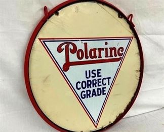 30IN. PORC. POLARINE SIGN W/BAND