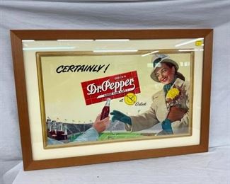FRAMED DR. PEPPER STADIUM CARDBOARD