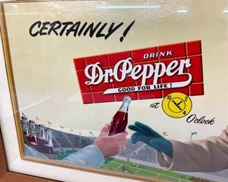 FRAMED DR. PEPPER STADIUM CARDBOARD