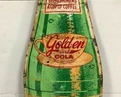 GOLDEN COLA SUNDROP VERTICAL SIGN