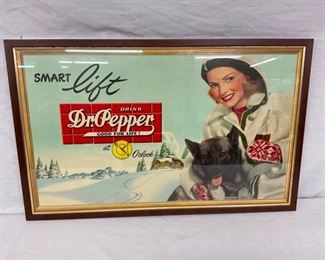 DR. PEPPER 10-2-4 CARDBOARD W/ DOG