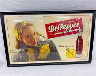DR. PEPPER CARDBOARD W/ BOTTLE