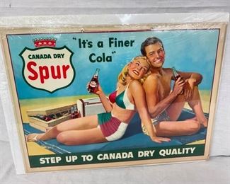 CANADA DRY SPUR CARDBOARD