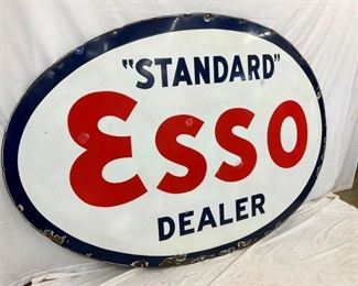 PORC. ESSO STANDARD DEALER SIGN 88X61