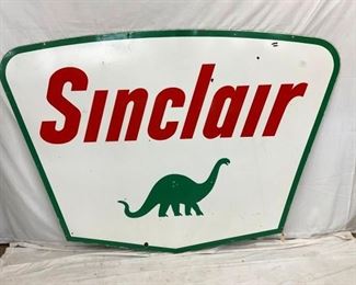 1961 PORC. SINCLAIR DS SIGN W/ DINO