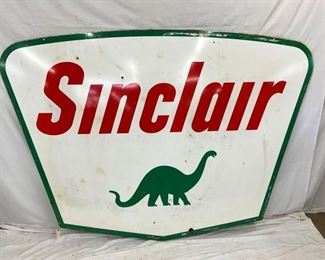 SIDE 2 PORC. SINCLAIR SIGN W/ DINO