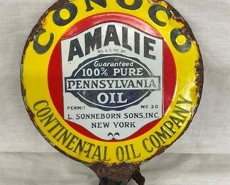 EARLY 9IN PORC. AMALIE CONOCO SIGN
