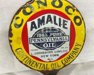 EARLY 9IN PORC. AMALIE CONOCO SIGN