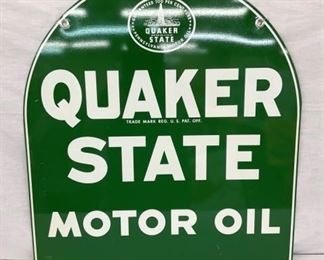 NICE QUAKER STATE MOTOR OIL SIGN