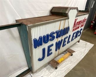 EARLY JEWELERS STORE CAN SIGN