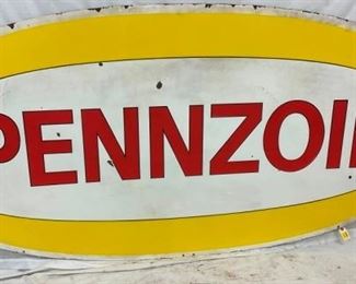 PORC. PENNZOIL DOUBLE SIDED SIGN